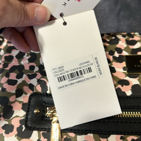 Tria Turk leopard tote handbag - Picture 2 of 11